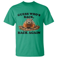 Groundhog Day T Shirt Funny Woodchuck Guess Whos Back - Wonder Print Shop