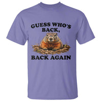 Groundhog Day T Shirt Funny Woodchuck Guess Whos Back - Wonder Print Shop
