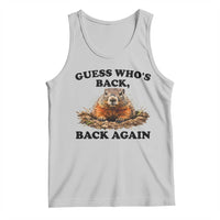 Groundhog Day Tank Top Funny Woodchuck Guess Whos Back - Wonder Print Shop