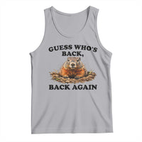 Groundhog Day Tank Top Funny Woodchuck Guess Whos Back - Wonder Print Shop