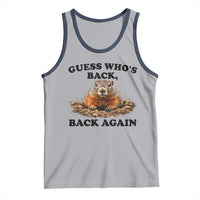 Groundhog Day Tank Top Funny Woodchuck Guess Whos Back - Wonder Print Shop
