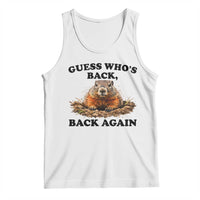 Groundhog Day Tank Top Funny Woodchuck Guess Whos Back - Wonder Print Shop