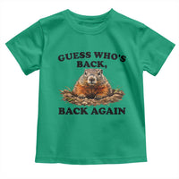 Groundhog Day Toddler T Shirt Funny Woodchuck Guess Whos Back - Wonder Print Shop
