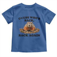 Groundhog Day Toddler T Shirt Funny Woodchuck Guess Whos Back - Wonder Print Shop