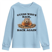 Groundhog Day Youth Sweatshirt Funny Woodchuck Guess Whos Back - Wonder Print Shop