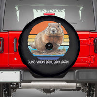 Groundhog Day Spare Tire Cover Retro Vintage Funny Woodchuck Guess Whos Back - Wonder Print Shop