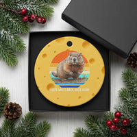 Groundhog Day Ceramic Ornament Retro Vintage Funny Woodchuck Guess Whos Back - Wonder Print Shop