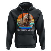 Groundhog Day Hoodie Retro Vintage Funny Woodchuck Guess Whos Back - Wonder Print Shop