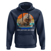 Groundhog Day Hoodie Retro Vintage Funny Woodchuck Guess Whos Back - Wonder Print Shop