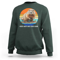 Groundhog Day Sweatshirt Retro Vintage Funny Woodchuck Guess Whos Back - Wonder Print Shop