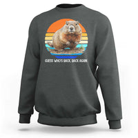 Groundhog Day Sweatshirt Retro Vintage Funny Woodchuck Guess Whos Back - Wonder Print Shop