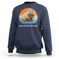 Groundhog Day Sweatshirt Retro Vintage Funny Woodchuck Guess Whos Back - Wonder Print Shop