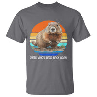 Groundhog Day T Shirt Retro Vintage Funny Woodchuck Guess Whos Back - Wonder Print Shop