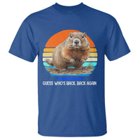 Groundhog Day T Shirt Retro Vintage Funny Woodchuck Guess Whos Back - Wonder Print Shop