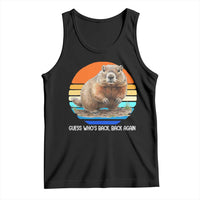 Groundhog Day Tank Top Retro Vintage Funny Woodchuck Guess Whos Back - Wonder Print Shop