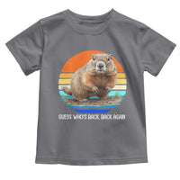 Groundhog Day Toddler T Shirt Retro Vintage Funny Woodchuck Guess Whos Back - Wonder Print Shop