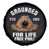Funny Groundhog Spare Tire Cover Grounded For Life Ground Hog Day - Wonder Print Shop