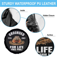 Funny Groundhog Spare Tire Cover Grounded For Life Ground Hog Day - Wonder Print Shop