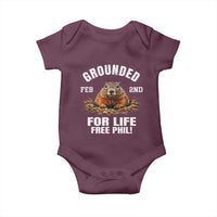 Funny Groundhog Baby Onesie Grounded For Life Ground Hog Day - Wonder Print Shop