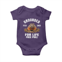 Funny Groundhog Baby Onesie Grounded For Life Ground Hog Day - Wonder Print Shop