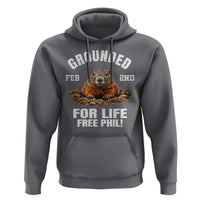 Funny Groundhog Hoodie Grounded For Life Ground Hog Day - Wonder Print Shop