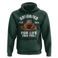 Funny Groundhog Hoodie Grounded For Life Ground Hog Day - Wonder Print Shop