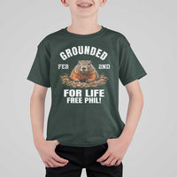 Funny Groundhog T Shirt For Kid Grounded For Life Ground Hog Day - Wonder Print Shop