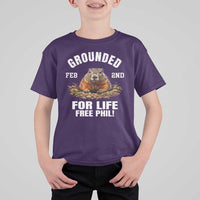 Funny Groundhog T Shirt For Kid Grounded For Life Ground Hog Day - Wonder Print Shop