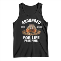 Funny Groundhog Tank Top Grounded For Life Ground Hog Day - Wonder Print Shop
