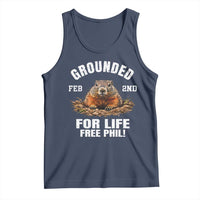 Funny Groundhog Tank Top Grounded For Life Ground Hog Day - Wonder Print Shop