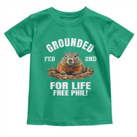 Funny Groundhog Toddler T Shirt Grounded For Life Ground Hog Day - Wonder Print Shop
