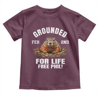 Funny Groundhog Toddler T Shirt Grounded For Life Ground Hog Day - Wonder Print Shop