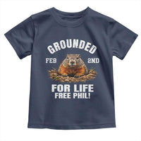 Funny Groundhog Toddler T Shirt Grounded For Life Ground Hog Day - Wonder Print Shop