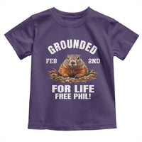 Funny Groundhog Toddler T Shirt Grounded For Life Ground Hog Day - Wonder Print Shop