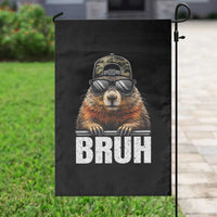 Bruh Groundhog Garden Flag Funny Woodchuck Camo Hat Youth Teens Kids Slang - Wonder Print Shop