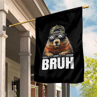 Bruh Groundhog Garden Flag Funny Woodchuck Camo Hat Youth Teens Kids Slang - Wonder Print Shop