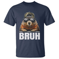 Bruh Groundhog T Shirt Funny Woodchuck Camo Hat Youth Teens Kids Slang - Wonder Print Shop