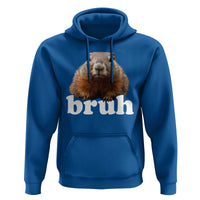 Bruh Groundhog Hoodie Funny Woodchuck Youth Teens Kids Slang - Wonder Print Shop