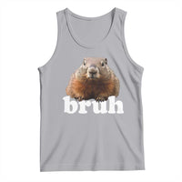 Bruh Groundhog Tank Top Funny Woodchuck Youth Teens Kids Slang - Wonder Print Shop