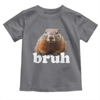Bruh Groundhog Toddler T Shirt Funny Woodchuck Youth Teens Kids Slang - Wonder Print Shop