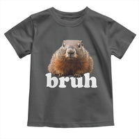 Bruh Groundhog Toddler T Shirt Funny Woodchuck Youth Teens Kids Slang - Wonder Print Shop