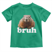 Bruh Groundhog Toddler T Shirt Funny Woodchuck Youth Teens Kids Slang - Wonder Print Shop