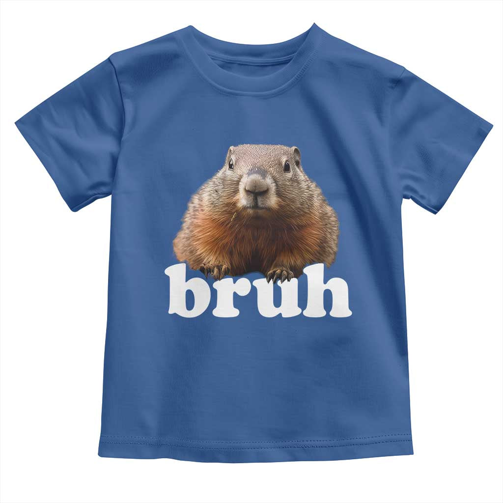 Bruh Groundhog Toddler T Shirt Funny Woodchuck Youth Teens Kids Slang - Wonder Print Shop