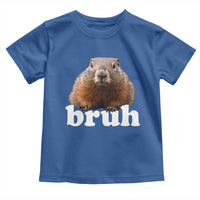 Bruh Groundhog Toddler T Shirt Funny Woodchuck Youth Teens Kids Slang - Wonder Print Shop