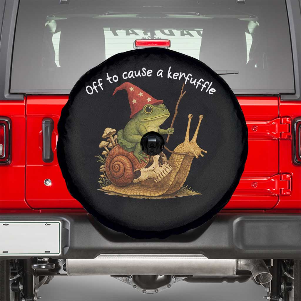 Whimsical Frog Wizard Meme Spare Tire Cover Off to Cause A Kerfuffle - Wonder Print Shop