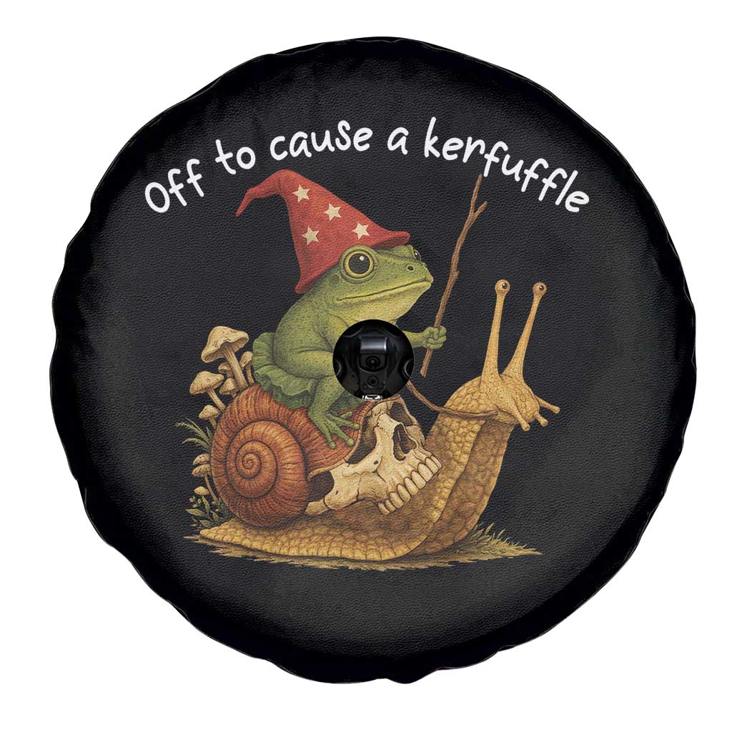 Whimsical Frog Wizard Meme Spare Tire Cover Off to Cause A Kerfuffle - Wonder Print Shop