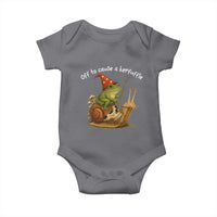 Whimsical Frog Wizard Meme Baby Onesie Off to Cause A Kerfuffle - Wonder Print Shop