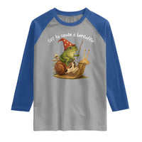 Whimsical Frog Wizard Meme Raglan Shirt Off to Cause A Kerfuffle - Wonder Print Shop