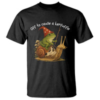 Whimsical Frog Wizard Meme T Shirt Off to Cause A Kerfuffle - Wonder Print Shop