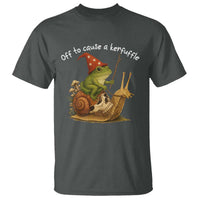 Whimsical Frog Wizard Meme T Shirt Off to Cause A Kerfuffle - Wonder Print Shop